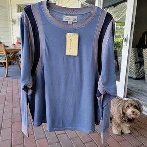 Vintage Havana, Long Sleeve Light Cotton Shirt, Loose Fitting, Medium